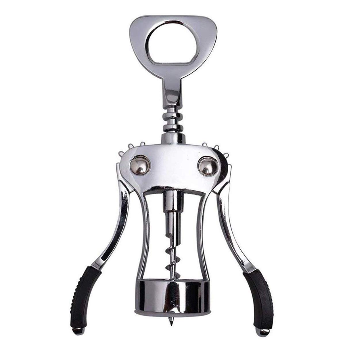 Wing Corkscrew Household Multifunction Wine Personalized Beer Sturdy Stainless Steel Zinc Alloy Quick Silver