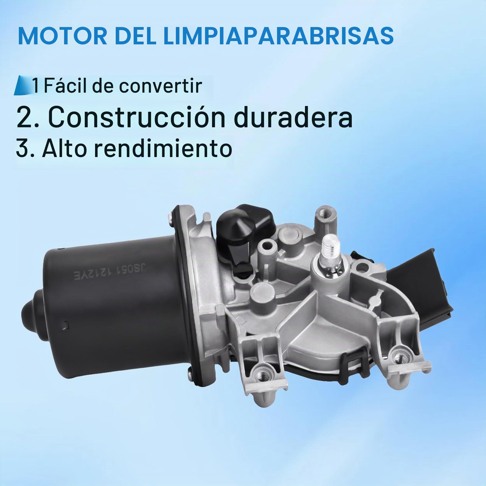 Motor de limpiaparabrisas delantero compatible con Clio III BR0/1 CR0/1 2005-2014 Grandtour 2008 - Van SB_ SR_ 2005 - Repuesto para 7701061590 53567502 8200268931 579738