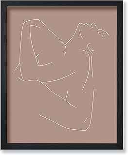 Poster Master Lovers Poster - Couple Print - Valentine's Day Art - Hug Art - Line Art - Abstract Art - Drawing Art - Sketch Art - Romantic Bedroom or Living Room Wall Decor - 16x20 UNFRAMED Wall Art