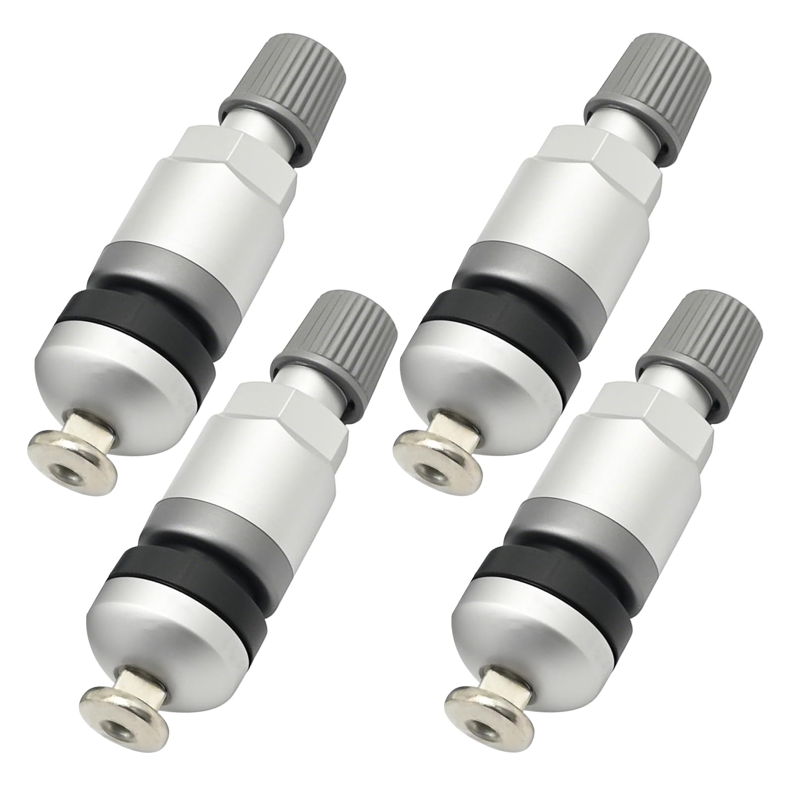 Ollanoos 4Pcs HLV012 TPMS Clamp-in Valve Stem, Replacement for Ford Replacement for Honda, Replaces HLV012