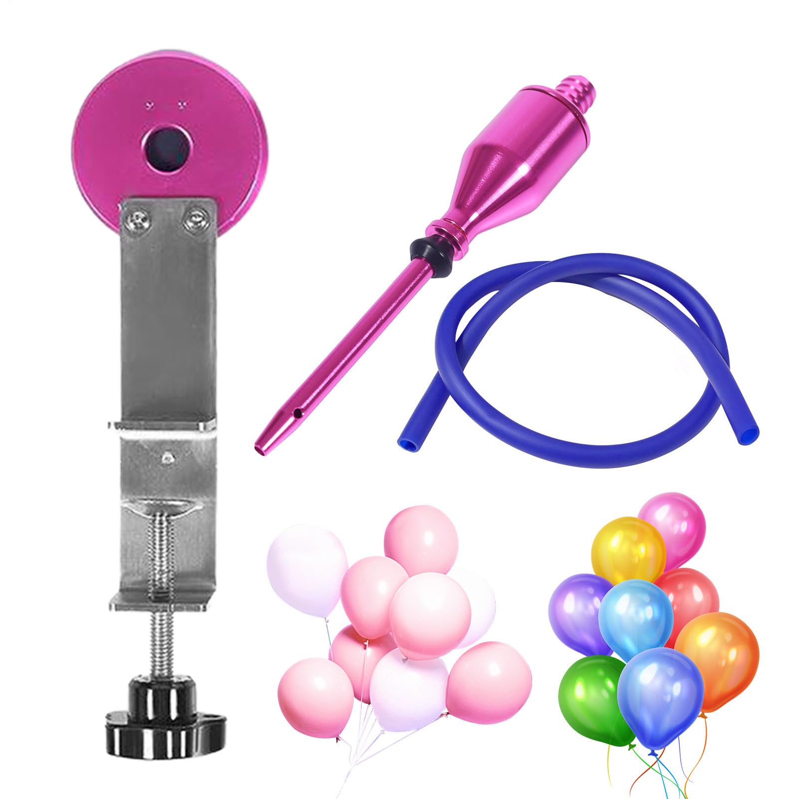 Pompa per gonfiare palloncini, pinza per gonfiare palloncini, confezione