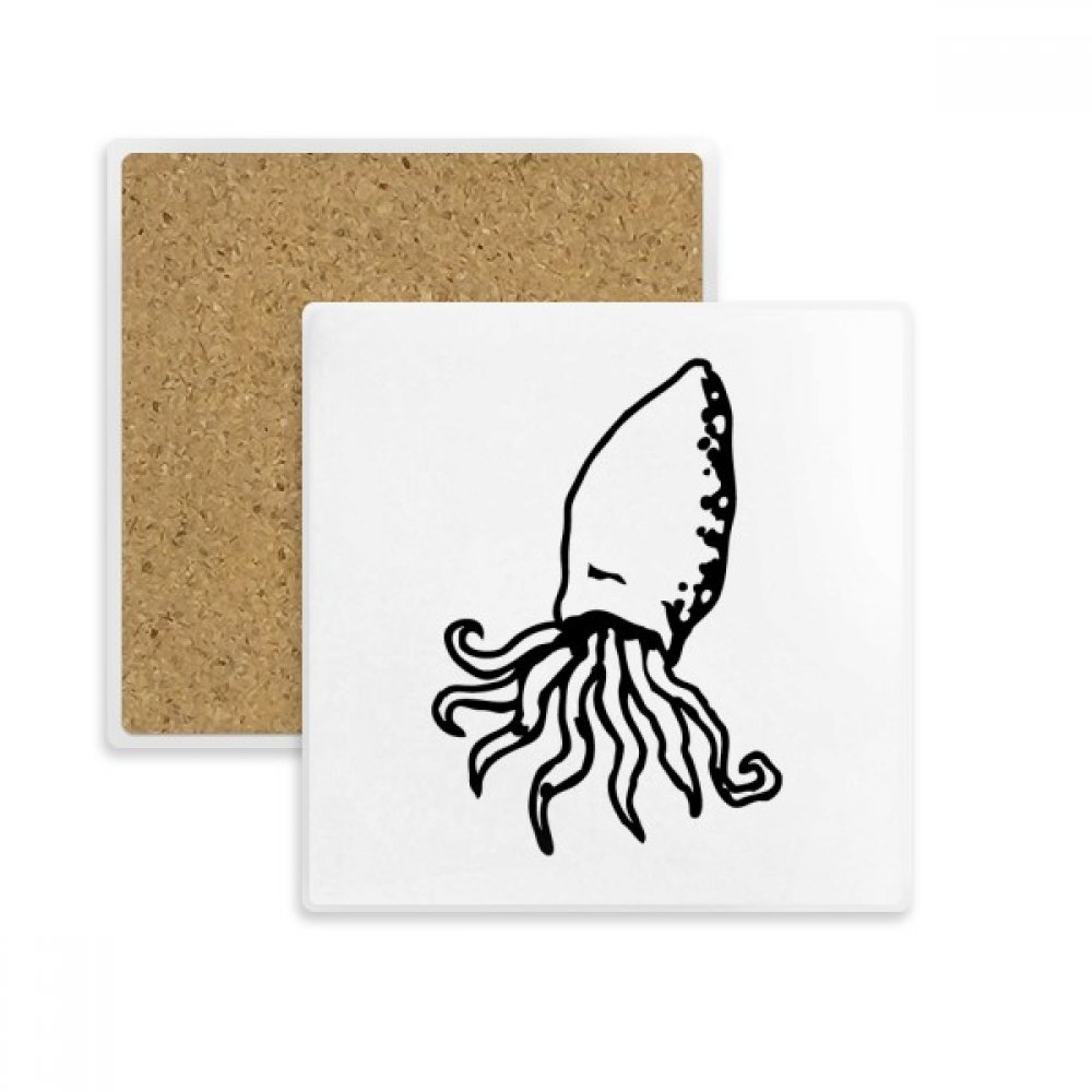 Dessous de verre poulpe absorbant anti-tache en pierre pour table basse