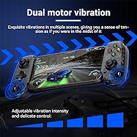Vista 7 de FINGEREVO D6 Mini controlador móvil para juegos iOS Android PC, BT5.3 y USB-C Streaming Gamepad retráctil para teléfonos Pads N-S transparente