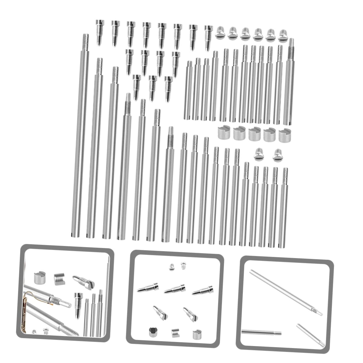 SUPVOX 4ensembles Accessoires De Réparation Pour Basson Avec Filetées Vis Et Blocs Rainurés Kit De Réparation Pour Instruments à Vent