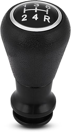 Keenso Pomo de palanca de cambios de 5 velocidades, pomo de palanca de cambios de coche para Peugeot 106 107 205 206 207 405 C1 C3 C4