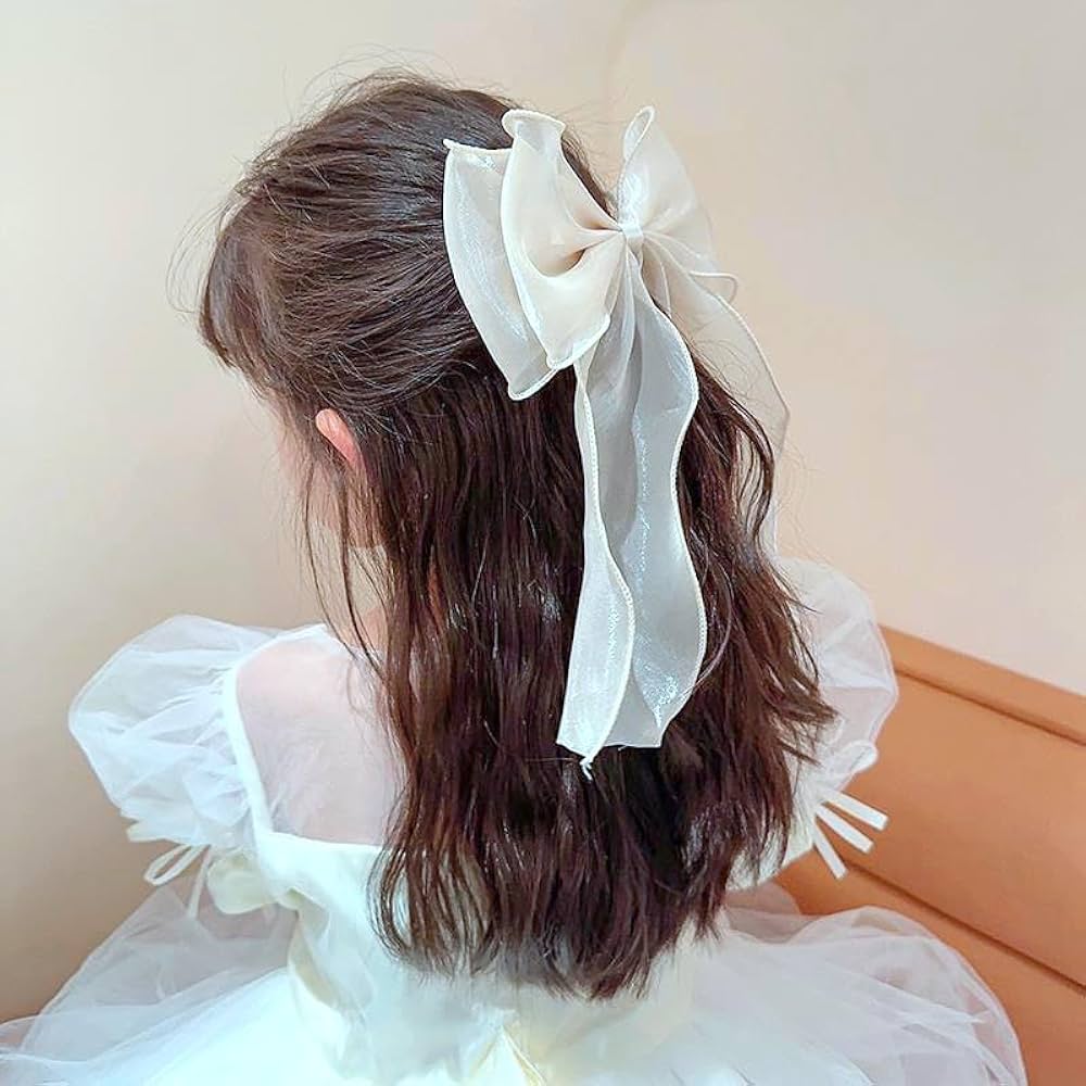 Amazon.co.jp: ヘアリボン 2個セット リボン 髪飾り バレッタ