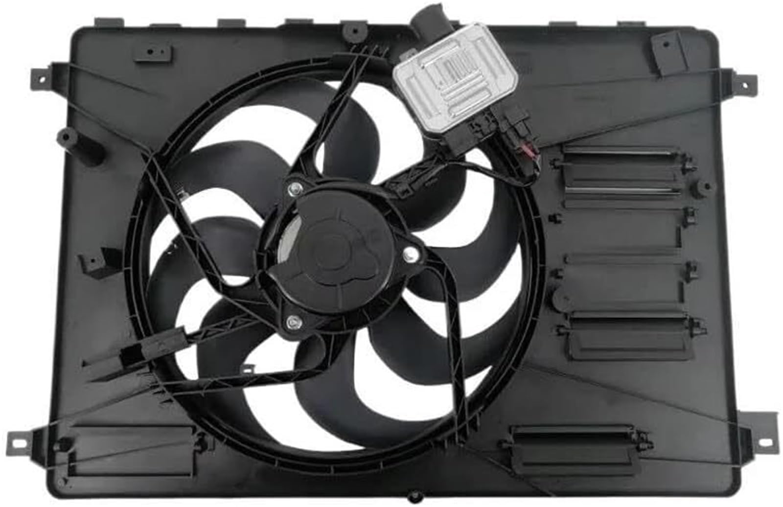 Coche para radiador Módulo de ensamblaje del ventilador de refrigeración del radiador del motor del automóvil para piezas del motor del vehículo.