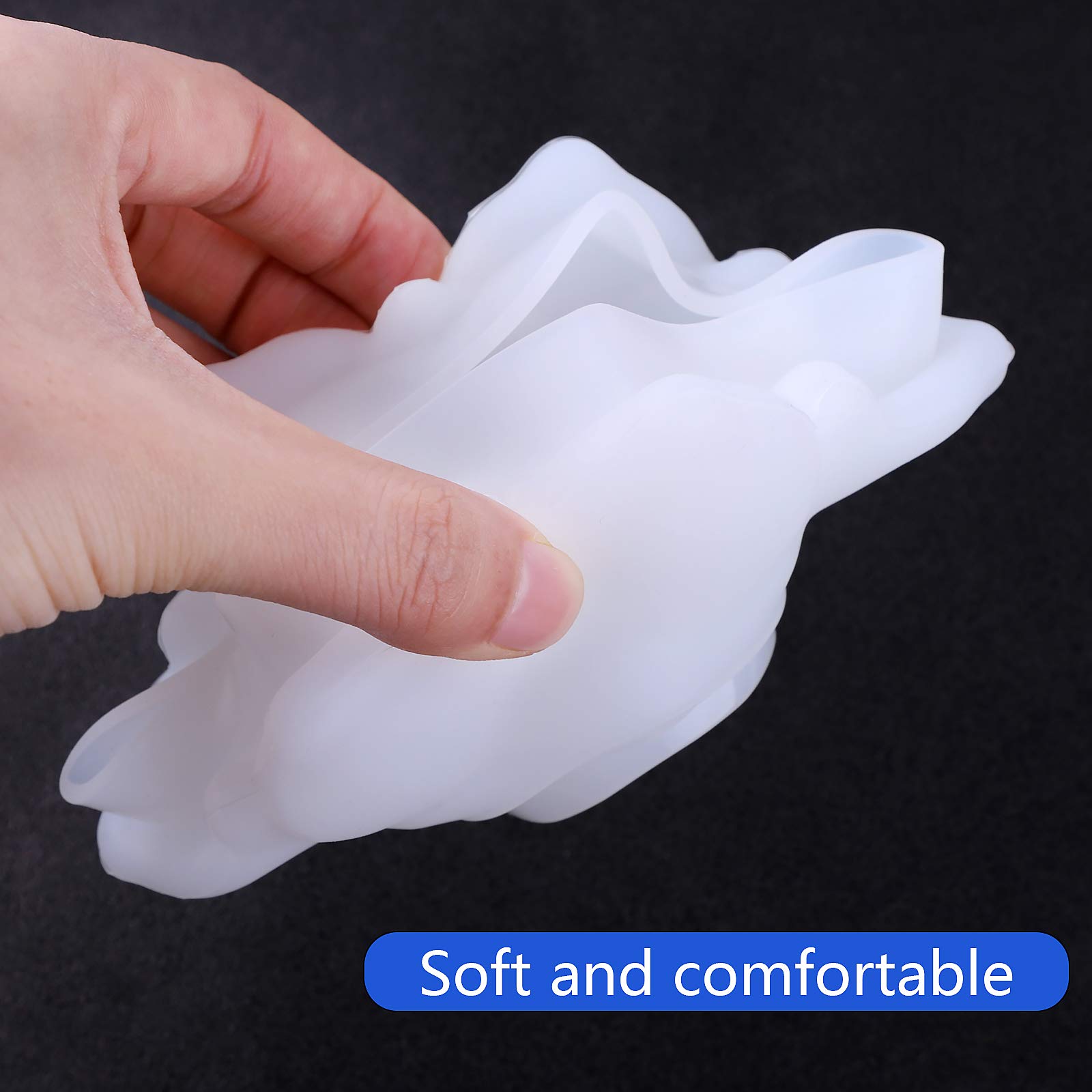 Lot De 2 Moules à Bougie Chauffe-plat En Silicone – Grande Et