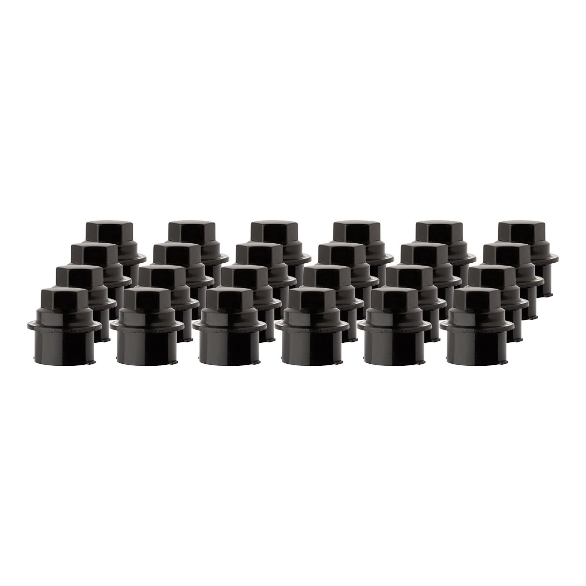 DPAccessories Black Wheel Lug Nut Cap Cover for Chevrolet and GMC - 24 Pack CC-3B-P-OBK05024