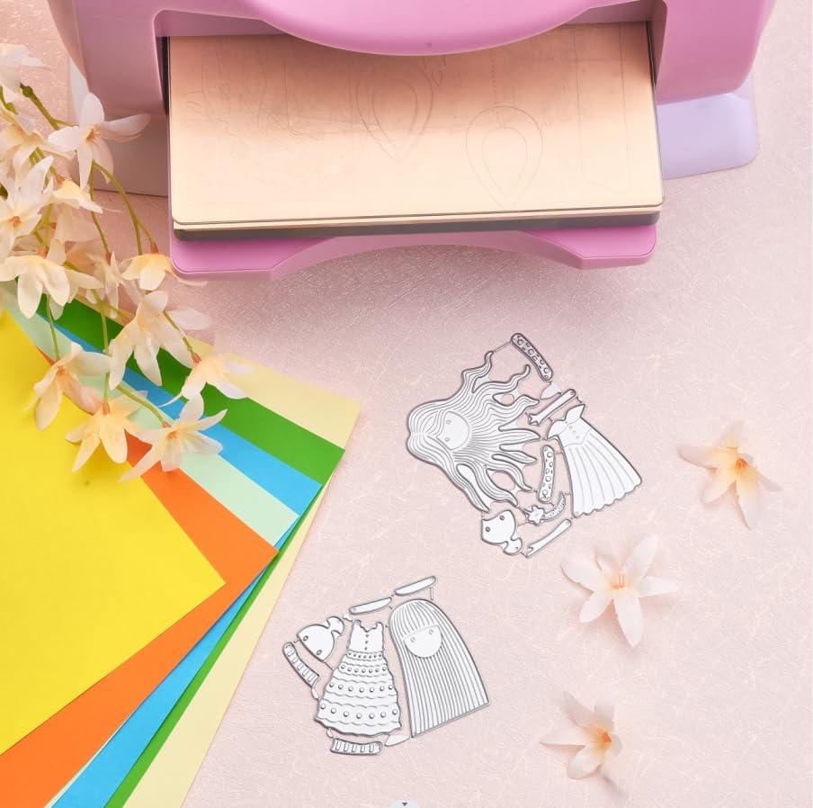 Miniatura 3 de GLOBLELAND 2 plantillas de metal para manualidades, álbumes de recortes, decoración de invitación de boda, tarjetas de invitación de boda, 2 unidades