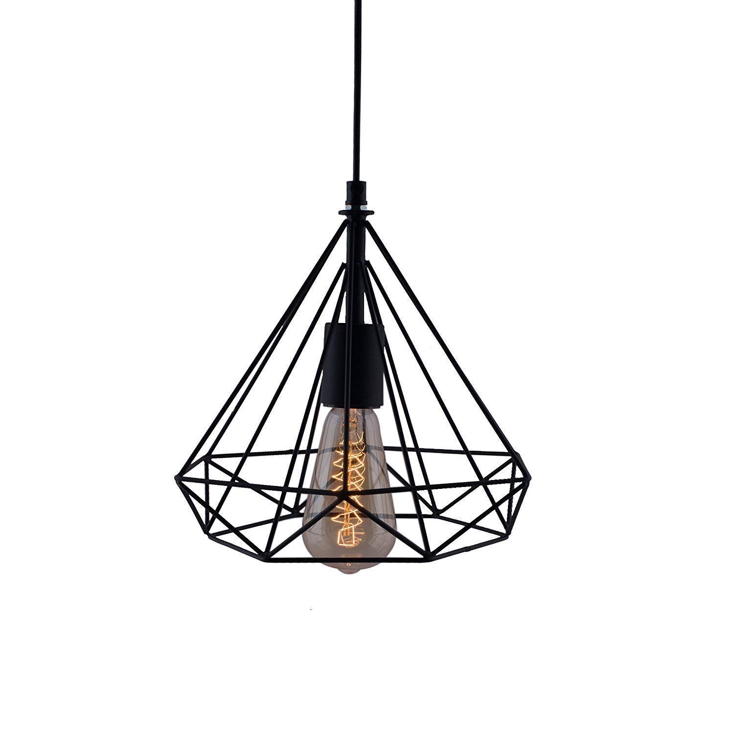LazyHomez Diamond Shape - No Bulb Included(AC, Metal)