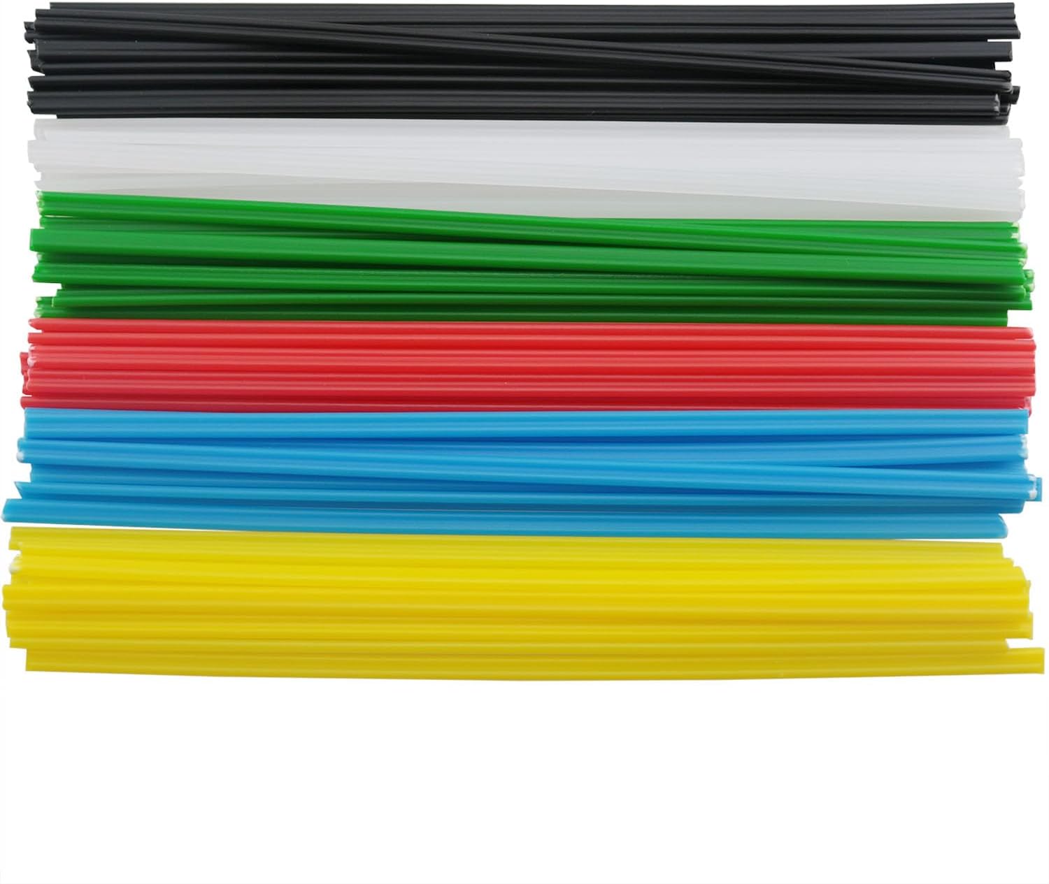 DGZZI 60PCS Plastic Welding Repair Rod Set 7.8 inches/20cm 6 Colours Universal Flat Welding Kit For Automotive Bumper Repair Boat Hull Components Kayaks