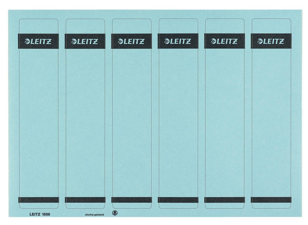 Leitz 16862035 Rectangle Blue 150pc(s) self-adhesive label - Self-Adhesive Labels (Blue, Rectangle, Ring binder, Paper, 80 g/m², 39 mm)
