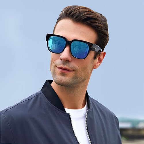 Miniatura 5 de DUCO Gafas de sol ajustadas envolventes polarizadas sobre gafas de sol para hombres y mujeres, protección UV DC8970