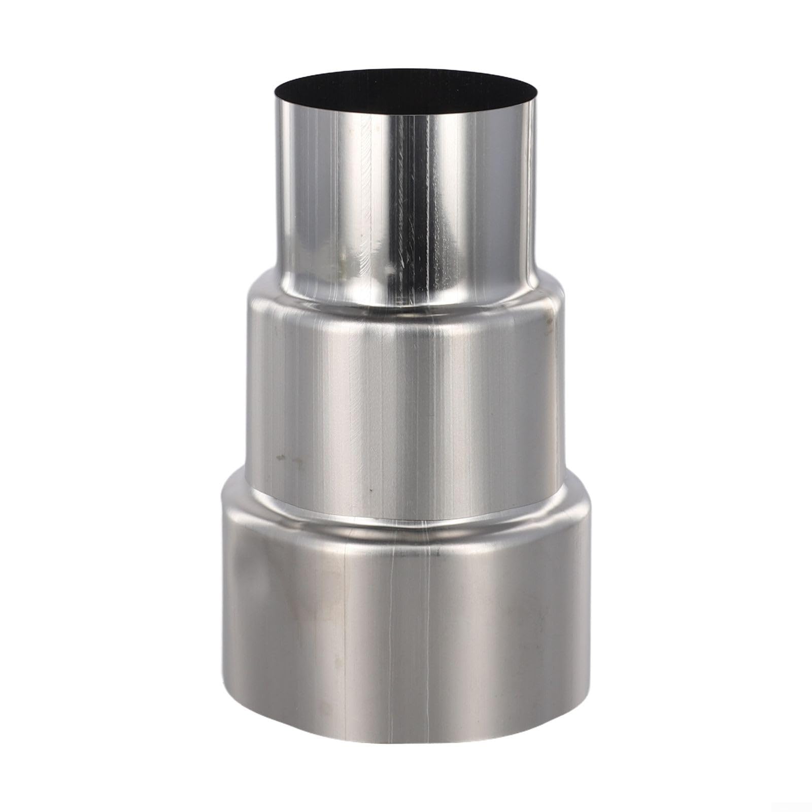 Stainless Steel Flue Liner Reducer, 110Mm ID. To 100Mm Tubing Connector Chimney Adaptor Stove Pipe For Water Heaters Wood Stoves Fireplaces(ร70mm/ร50mm)
