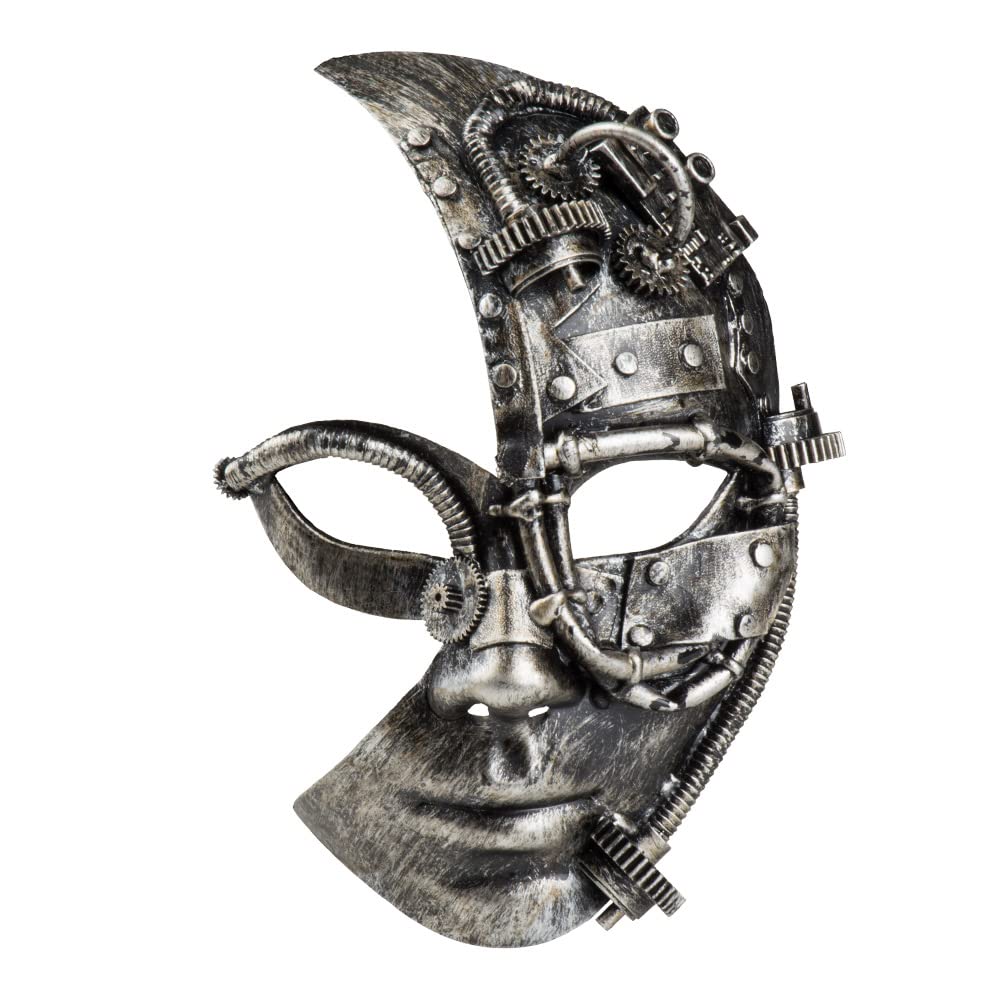 Boland 54524 - Máscara Radarpunk, máscara steampunk, máscara de ojos con banda elástica, accesorio de disfraz para carnaval, halloween y fiesta temática