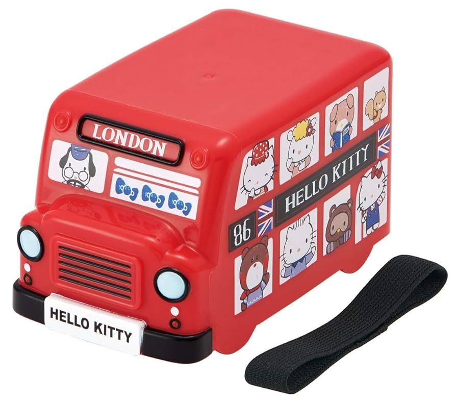 【激レア】【vintage】 ハローキティ 木製 ロンドンバス型 多目的ボックス 激レア】【vintage】 ハローキティ 木製 ロンドンバス型 多目的