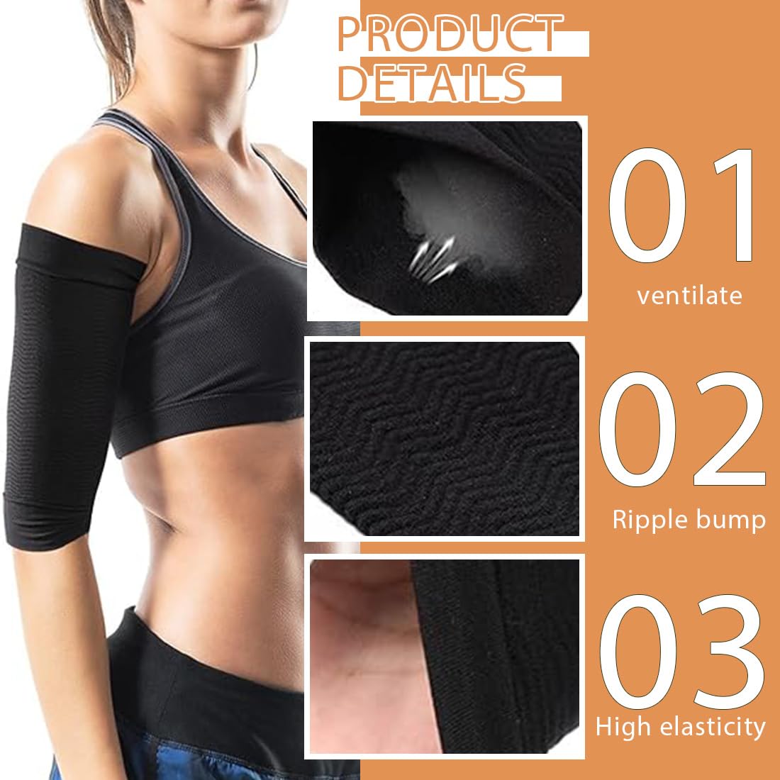 Manicotti Braccia Sportivi Anti-UV - Compressione, Traspiranti, Per Pallavolo E Basket - Foto 10