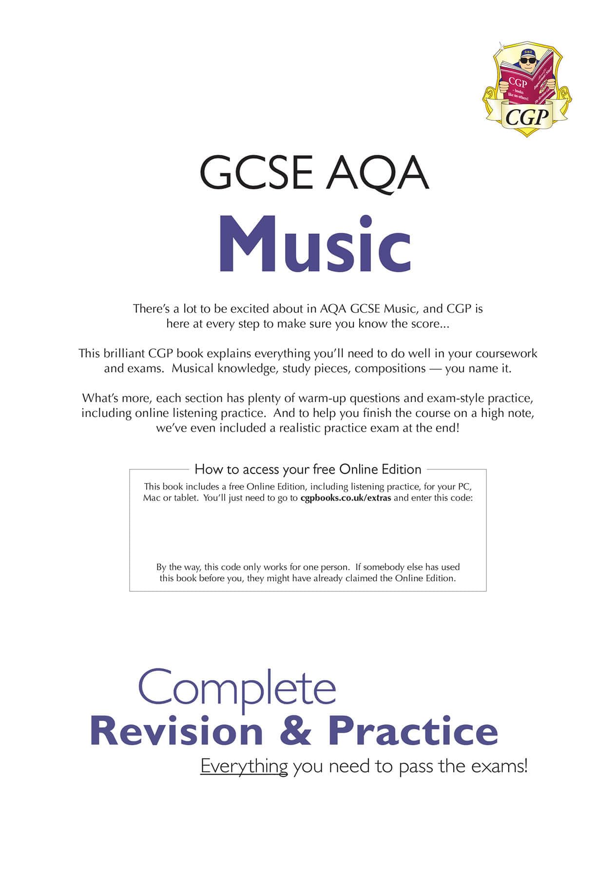 GCSE Music AQA Complete Revision & Practice (with Audio & Online Edition)