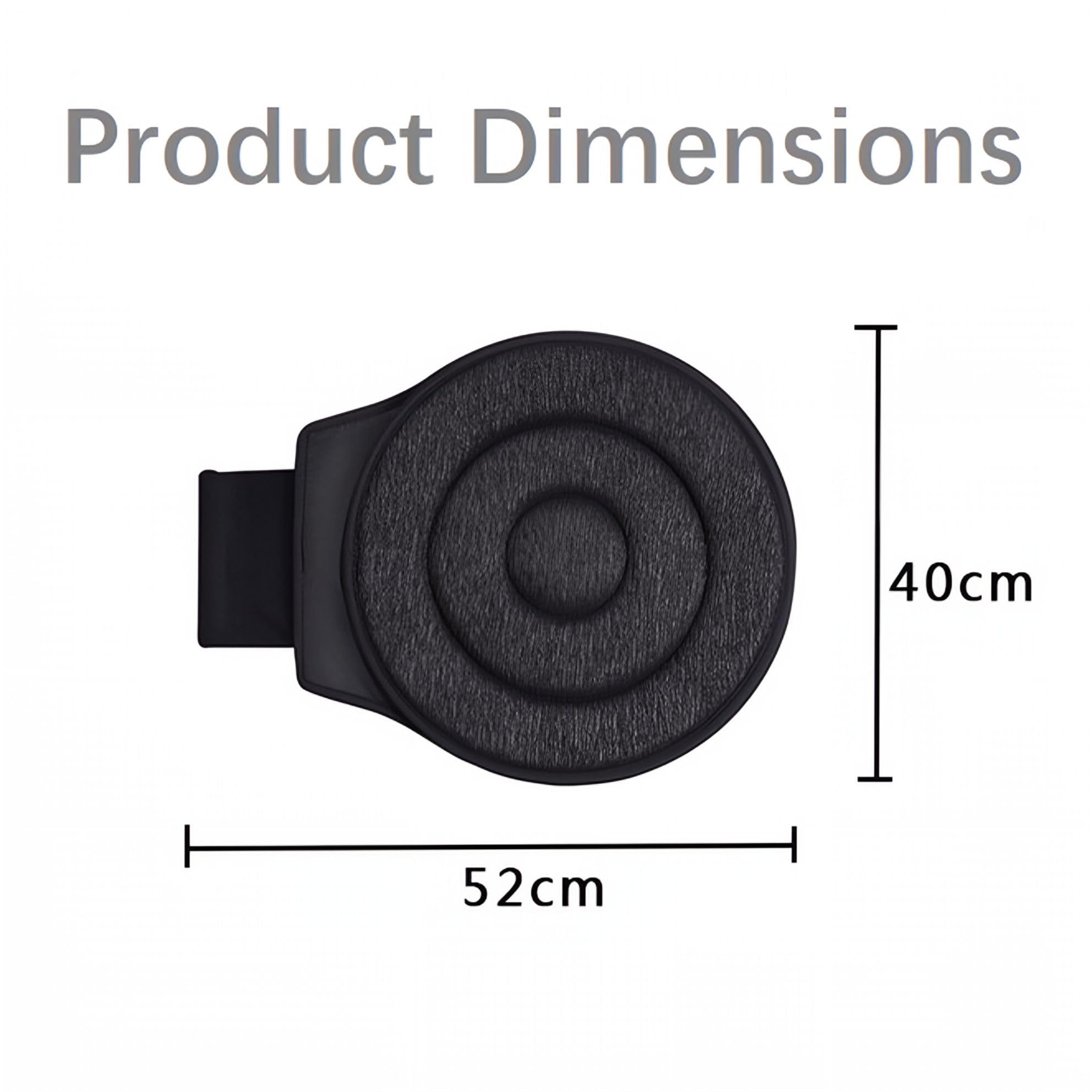 QIZUN Car Seat Swivel Cushion Memory Foam Fit for Honda Civic IX Sedan 2012-2014, Rotating Auto Chair Pad Ergonomic Mobility Transfer Pad, rhombus