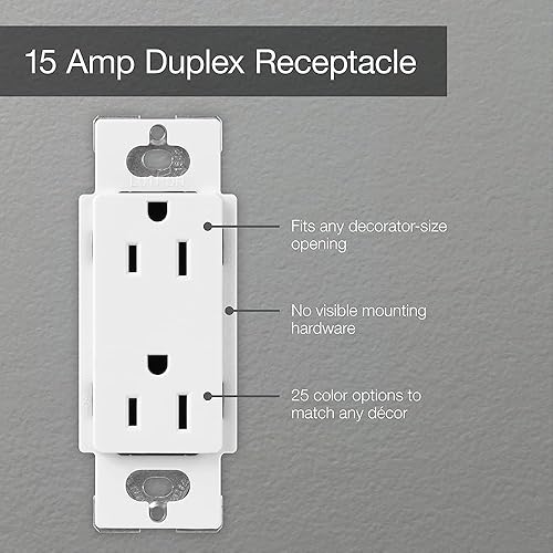 Miniatura 10 de Lutron Receptáculo dúplex resistente a manipulaciones, 15 amperios, CARS-15-TR-GR, gris