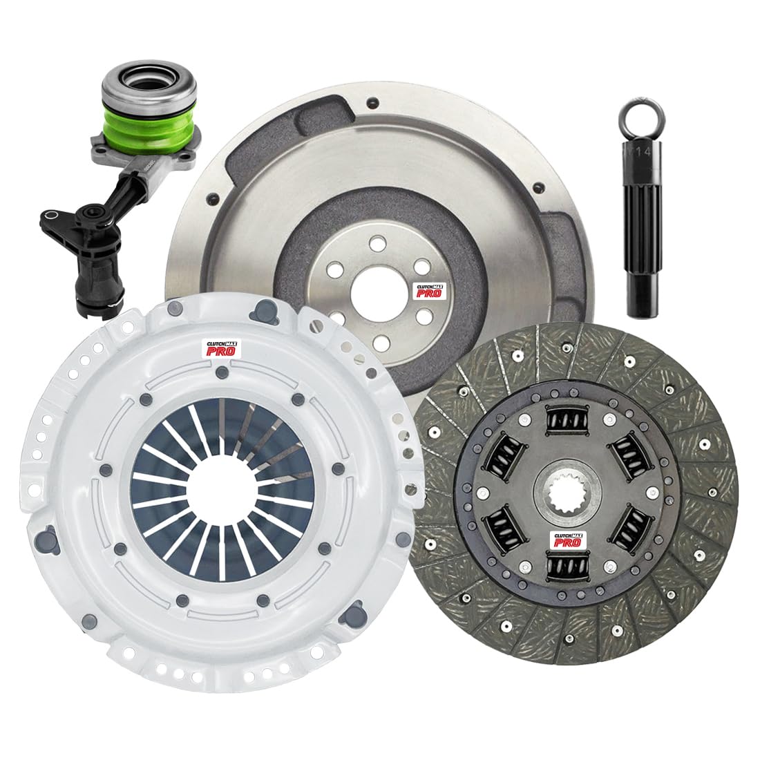 ClutchMaxPRO Performance OEM Clutch Kit with Flywheel with Slave Cylinder Compatible with 2005-10 Chevrolet Cobalt 2006-11 HHR 2007-10 Pontiac G5 2005