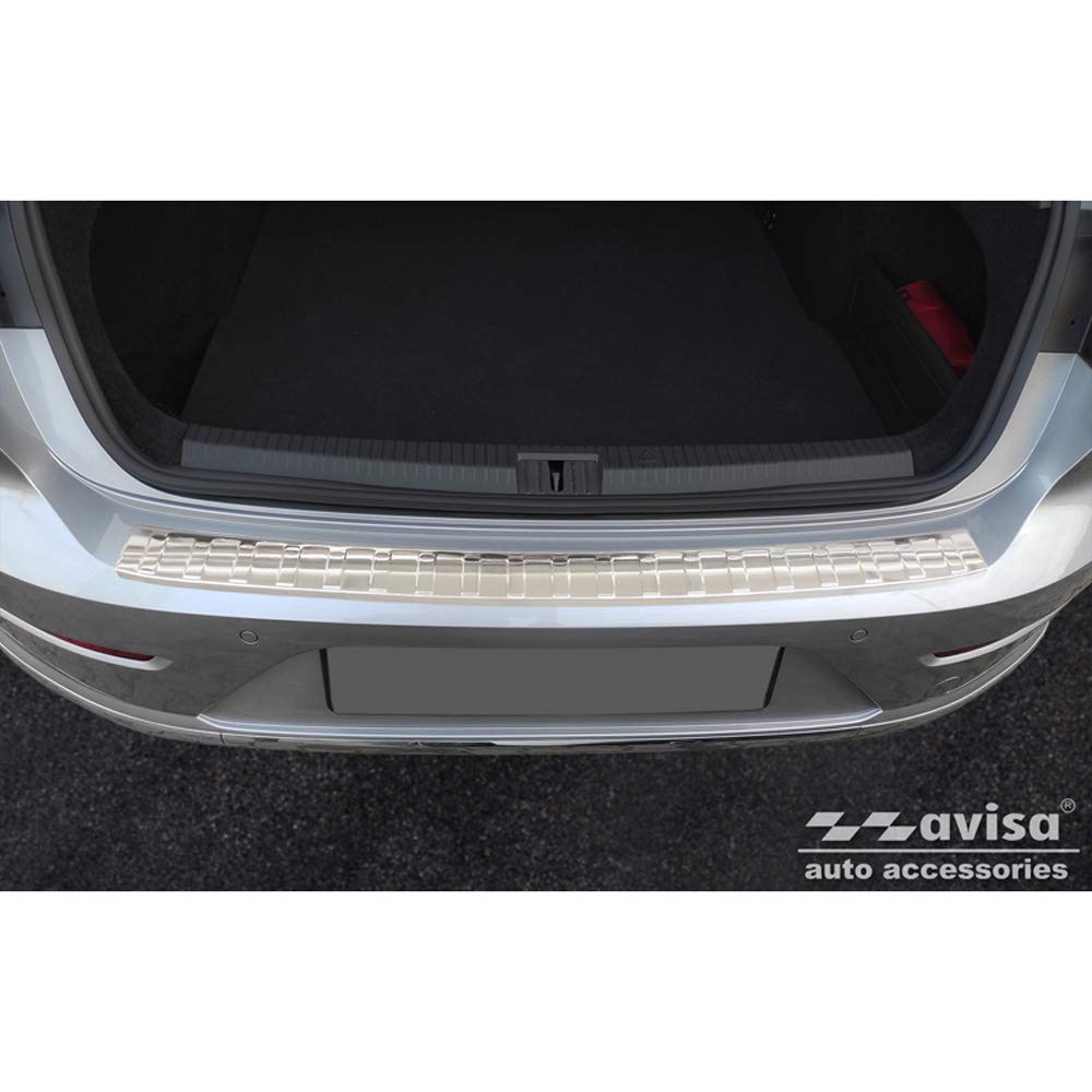 Avisa Silber Edelstahl Heckstoßstangenschutz Kompatibel Mit Volkswagen Arteon Shooting Inkl. Ehybrid 2020- 'Ribs'