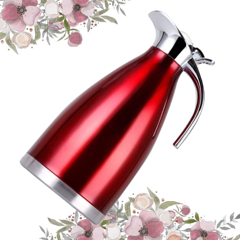 Hemoton Stainless Steel Vacuum Pot Insulated Water Bottle 2l Airtight Container for Coffee Thermal Flask
