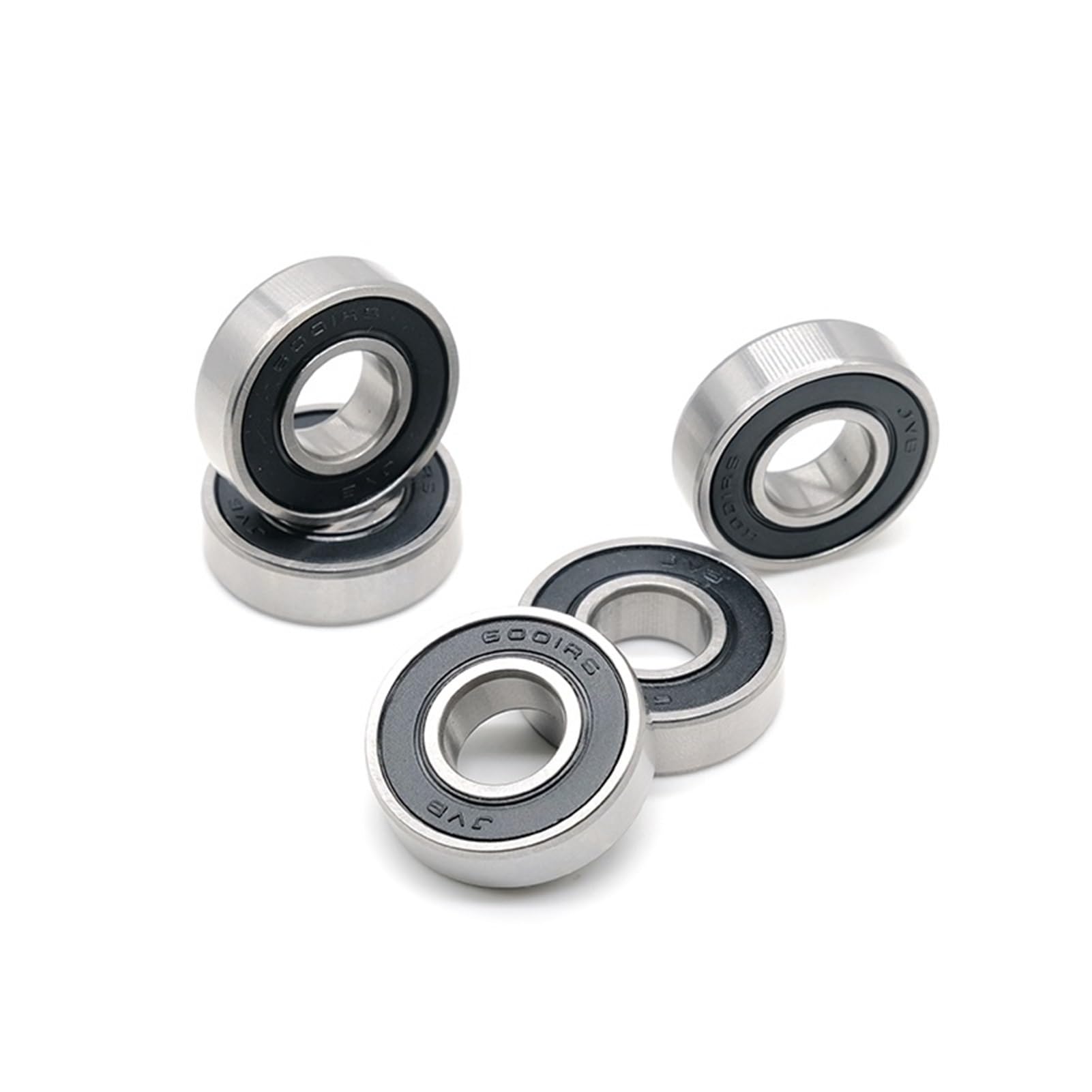 Roulements rigides à billes Lot de 5 roulements hybrides en céramique 6000 10 x 26 x 8 mm for pédaliers et pièces de rechange de vélo Abec-7 Roulements à billes 6000RS CB Si3N4 Roulements