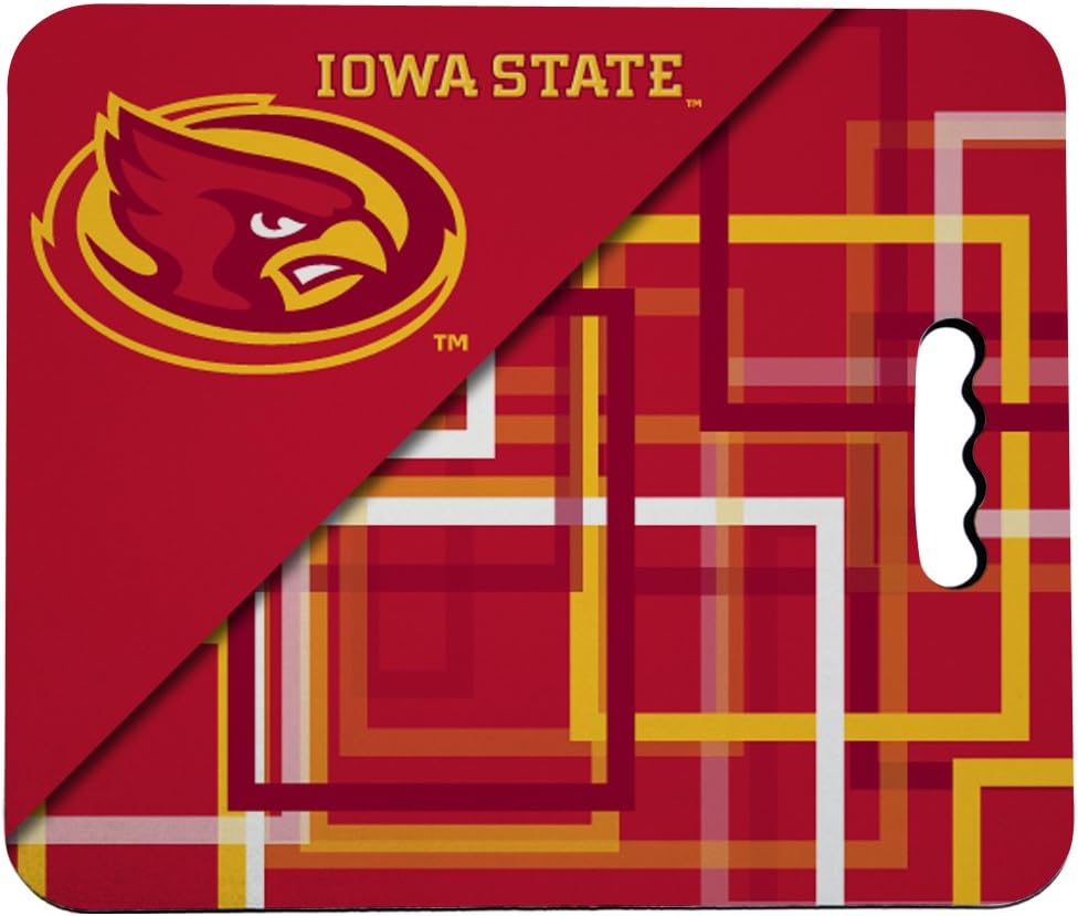 VictoryStore Outdoor Seat Cushions - Iowa State University Stadium Seat Cushion - Squares Design
