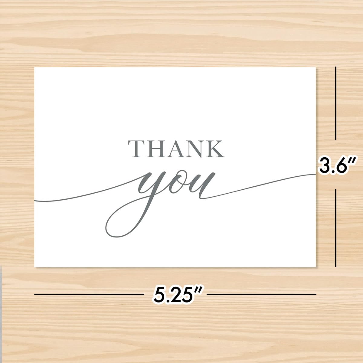 Designer Greetings - Tarjetas de agradecimiento en blanco para cualquier ocasión, con texto en relieve en papel de aluminio blanco y plateado (100 notas de agradecimiento en relieve, sellos y sobres