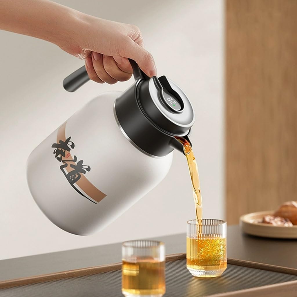 Carafe à café isotherme en acier inoxydable double paroi haut de gamme 1L