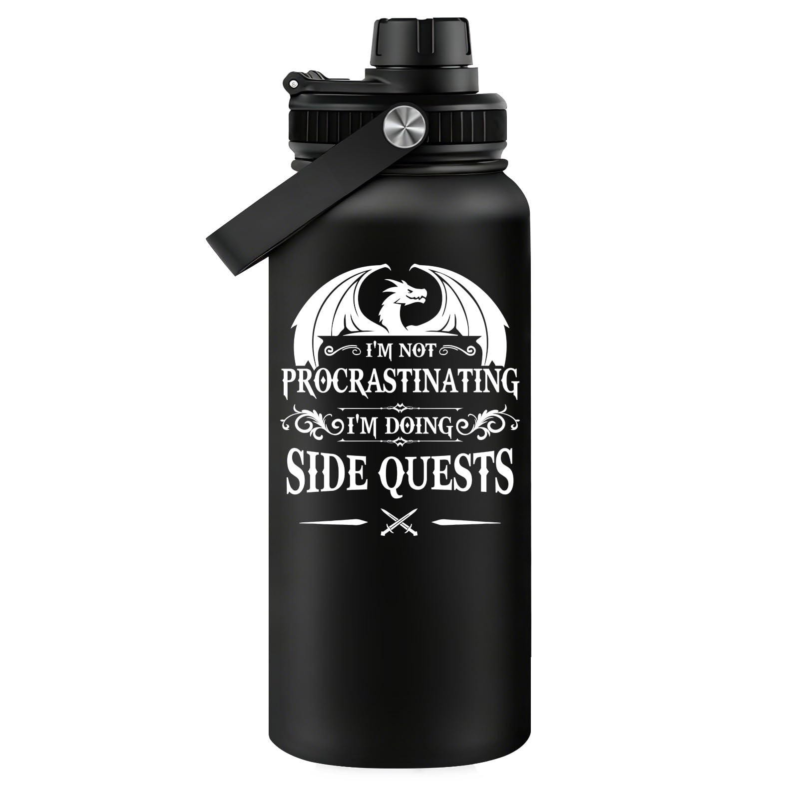 Fufandi Dnd Gifts for Men, Dungeon Master Mug - Dungeons and Dragons Gifts, Gamer Gift, Gaming Mug - D&D Lovers Gamer Gift - Dnd Water Bottle 32oz