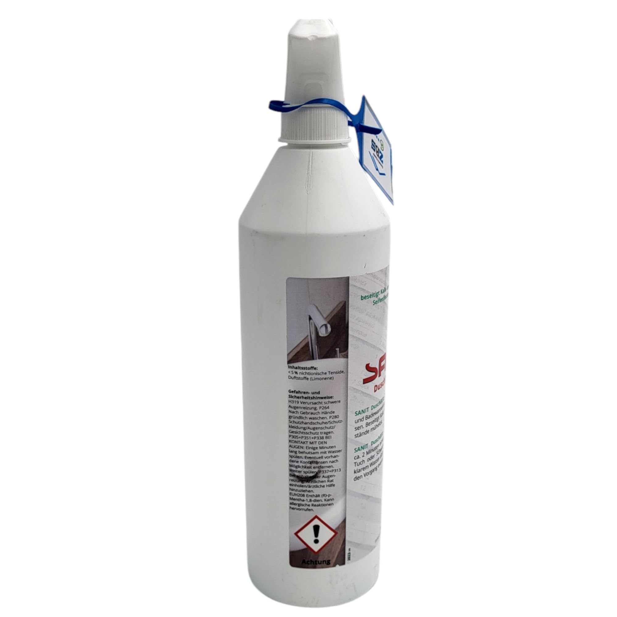 Sanitärshop Baustoffe & Sanitär Set: 3 x Sanit Duschblitz 2000 750ml + gratis Latex Handschuhe - Kalk, Hautfett und Seifenrückstände auf Duschkabinen, Fliesen und Wannen (3)