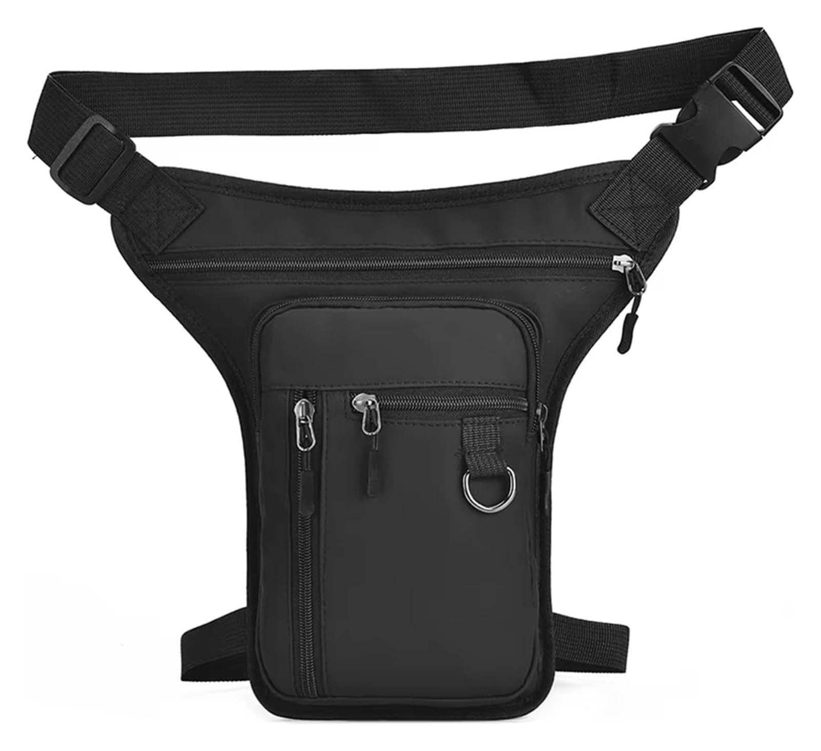 Moto Paraurti Borsa Bagaglio da Sella Borsa Marsupio Uomo Zaino Moto Equitazione A Spalla Fianco Cintura(Black)