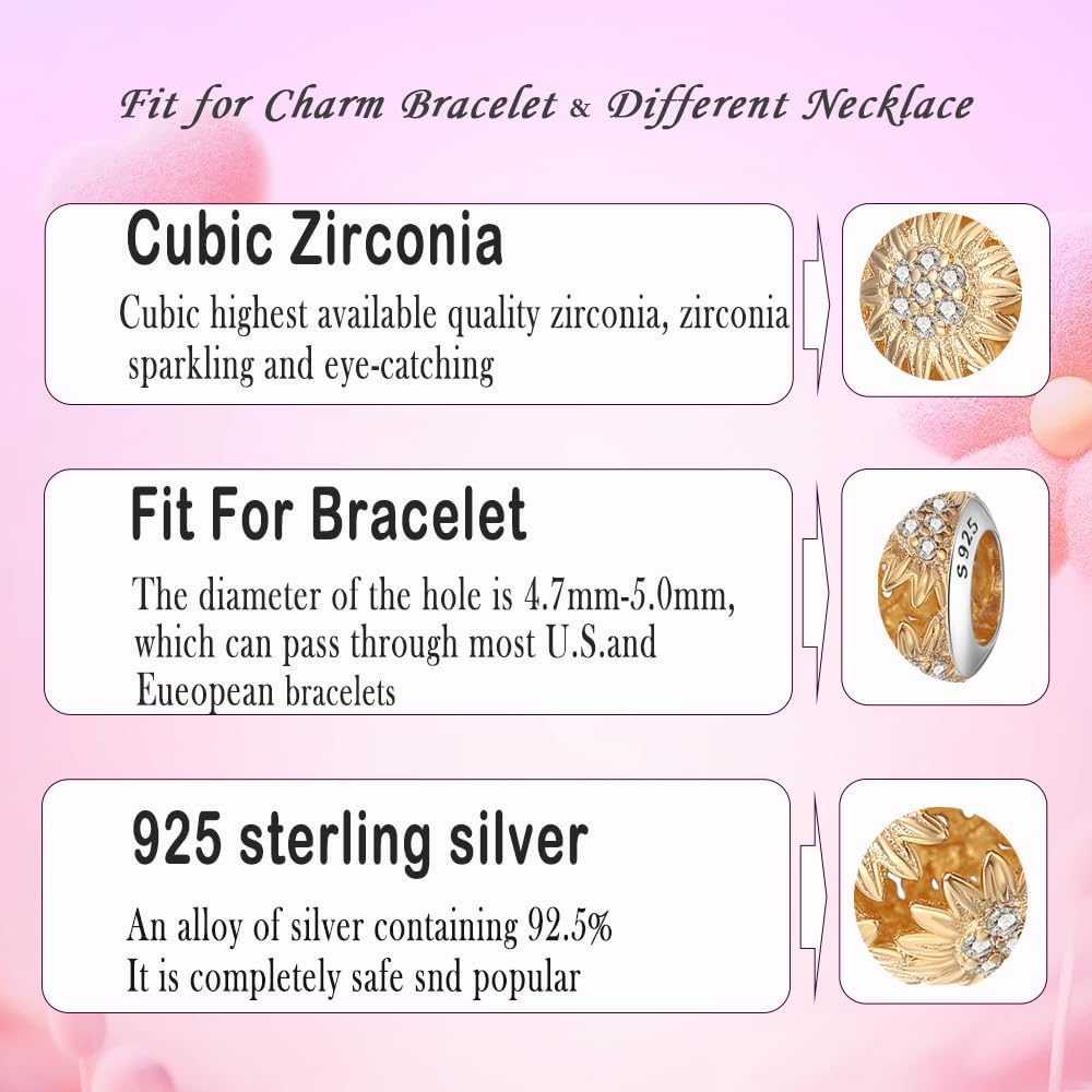 MICOO 925 Sterling Silver Charms for Bracelets and Necklaces,Evil Eye Dangle Pendants Butterfly Charms Mother's Day Gifts, Fashion Bead Charms Jewlery Gift for Women - Image 4