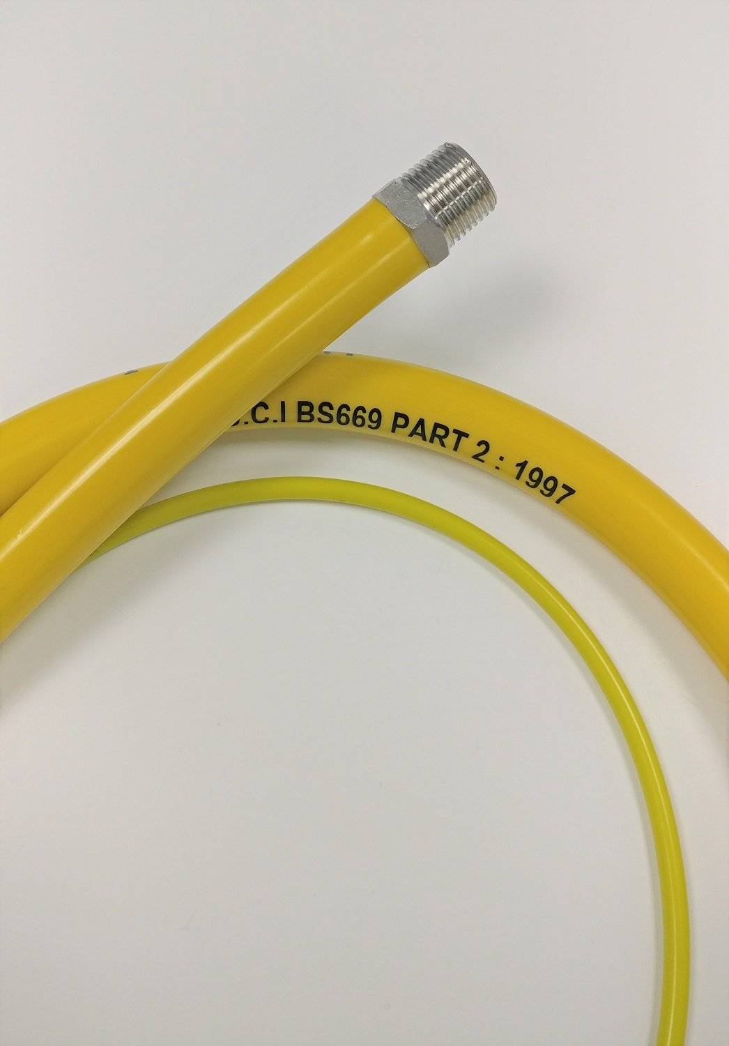 5 X CATERHOSE COMMERCIAL CATERING YELLOW GAS HOSE FLEX 3/4 1.5 METER 1500MM X 5 - Foto 9