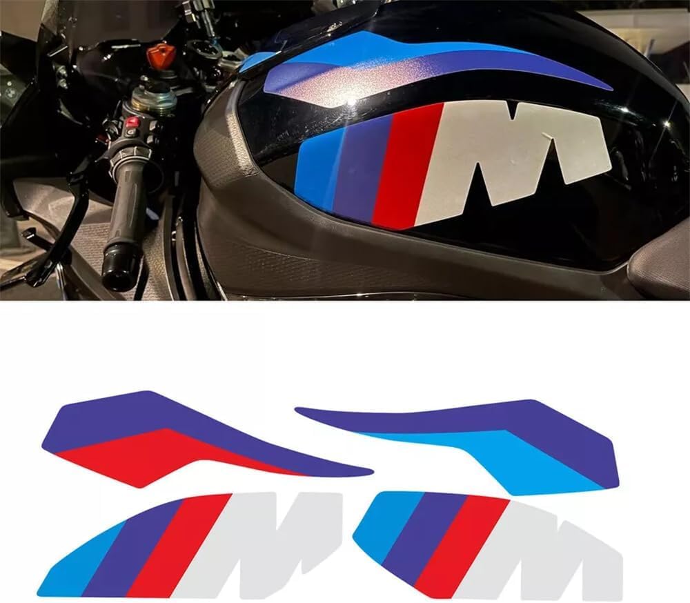 4 Tank Pad Stickers Tank Protector Decals for BMW S1000R S1000RR M1000RR 2019-2024
