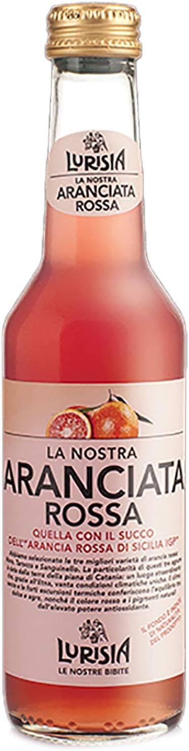 Lurisia La Nostra Aranciata Rossa - 9.3 oz Glass Bottles (Aranciata Rossa, 12 Bottles)