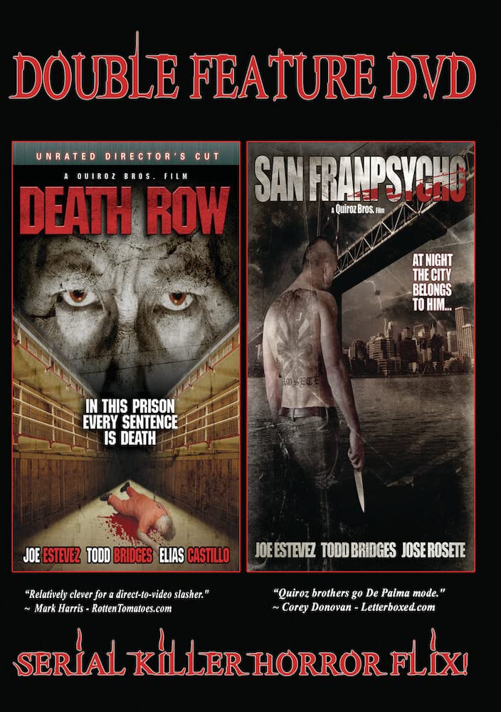 Slasher Double Feature dos películas de suspense Death Row y San Franpsycho DVD USA