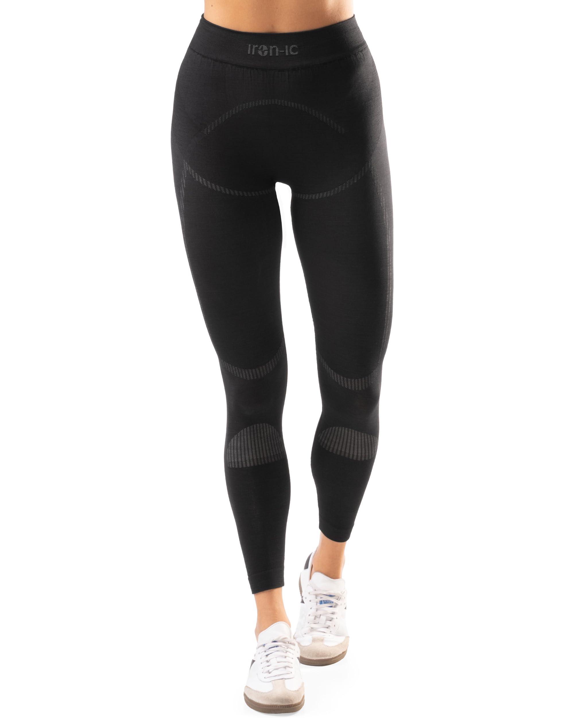 Iron-Ic - Leggings Tecnici Donna Merino 40 Seamless Termoregolanti e Traspiranti EXPYRA Light - Fitting Comfort - Art. 610869