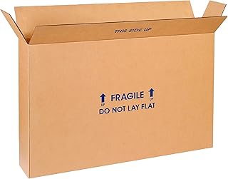 Partners Brand 28x6x20 Corrugated Cardboard Boxes, 6"L x 4"W x 2"H, Pack of 5 | Shipping, Packaging, Moving, Storage Box f...