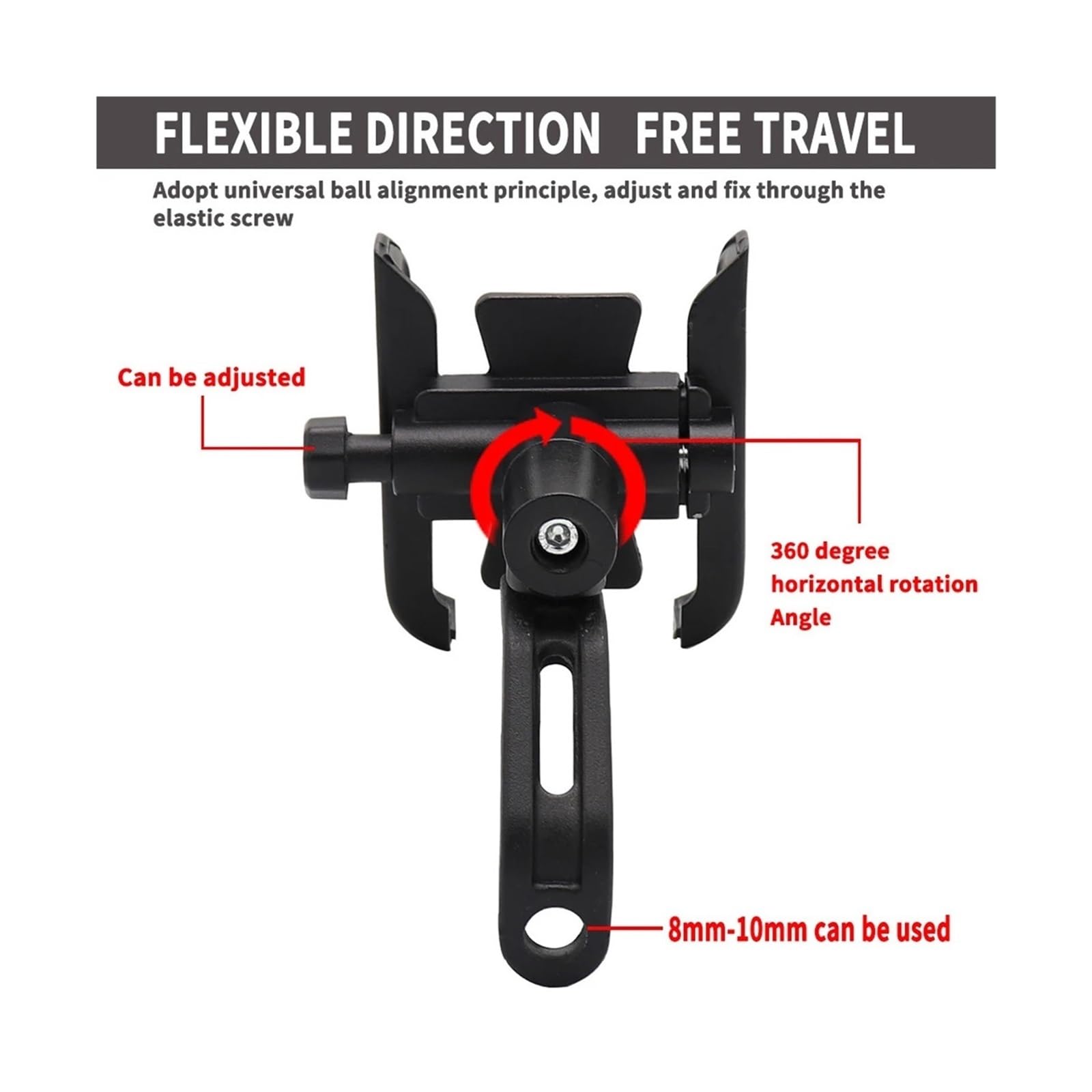Soporte Teléfono Móvil Motocicleta para Hon@&da PCX 125 Soporte para Teléfono PCX 125/150/160 Accesorios 2019-2025 Soporte para Teléfono para Motocicleta Aleación De Aluminio(NN-1)