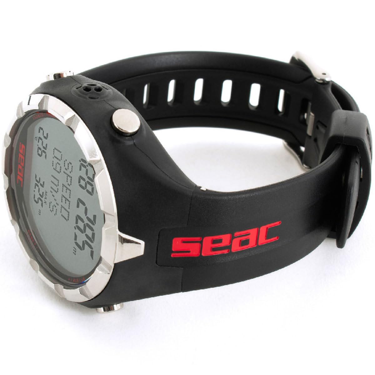 SEAC, Computer per apnea Unisex, Nero/Rosso, L