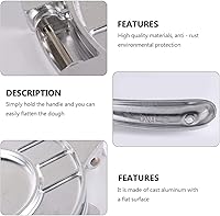Vista 7 de Hemoton Prensa redonda de la tortilla de la aleación de aluminio, 20CM, plata