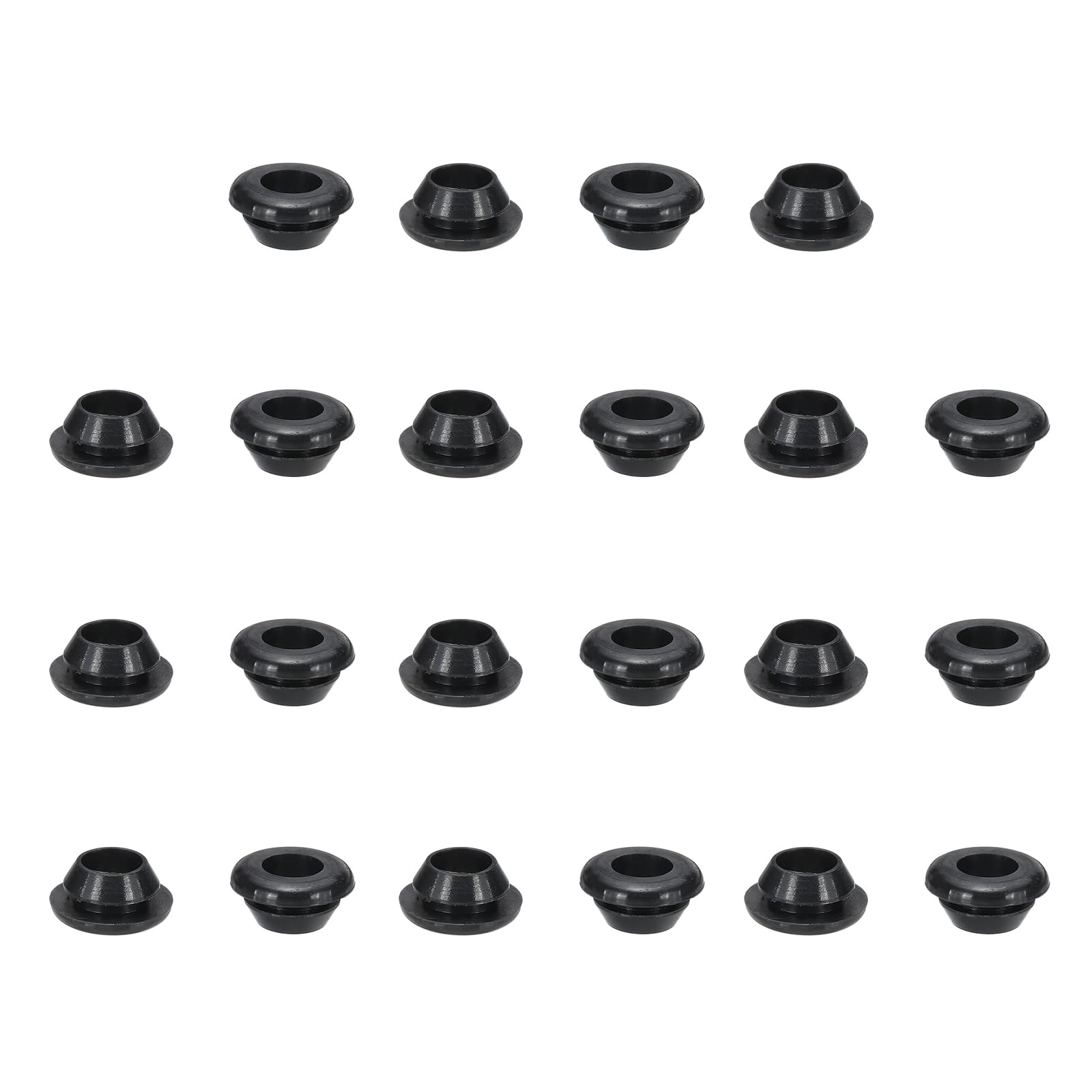PATIKIL Silicone Rubber Grommets, 22 Pcs 1/2"(12mm) Drill Hole, 3/8"(10mm) Inner Dia. Top Hat Wire Gasket Rubber Hole Plug for Wiring Irrigation