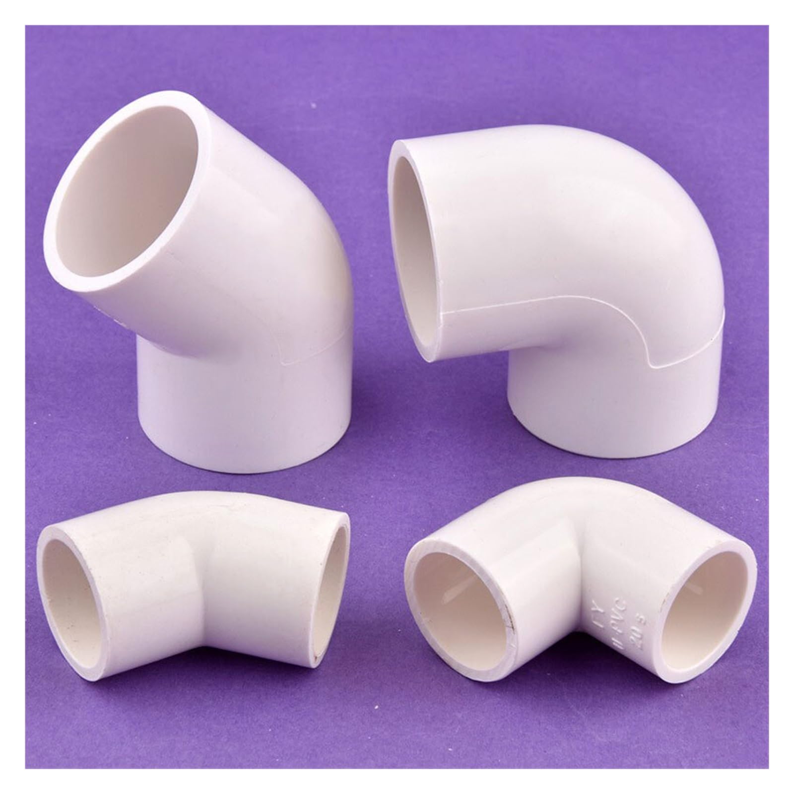 Accesorios de tubería PVC blanco 20~50mm, Conector en T codo recto, suministro tanque peces for acuario, accesorios DIY for riego jardín Adecuado para grifos(Y-Tee connector,White 50mm)