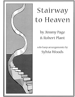 Stairway to Heaven | Harp Sheet Music Arrangement for Lever and Pedal Harp | Sylvia Woods Solo Harp Songbook | Beginner and Intermediate Levels Included