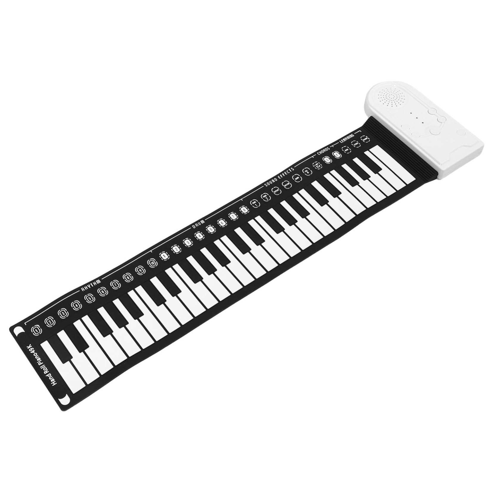 Pianoforte Principianti Arrotolabile in Tasti Silicone per 49 | Portatile e Pieghevole, Uso per Lezioni e Performance Musicali, Sensazione di Esecuzione Realistica