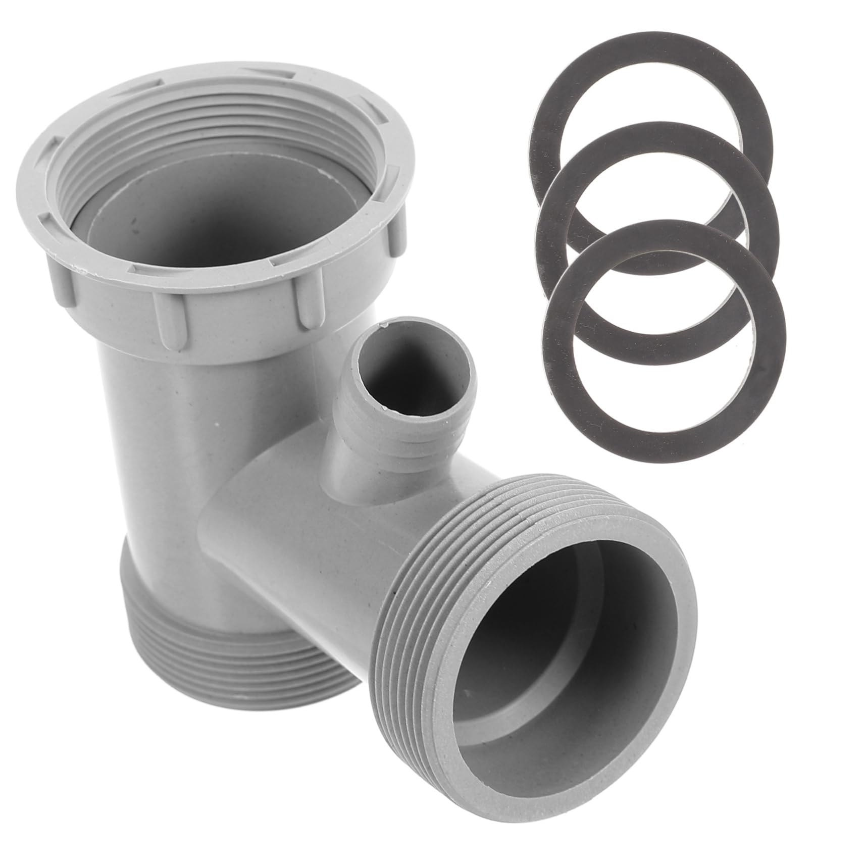 UKCOCO Sewer Pipe Accessories Drain Pipe Branch Connector Kitchen Basin Branch Connector Y Shaped Basin Branch Connector Drain Pipe Supply Drain Pipe Accessory Thread Pp Plastic Hard Tube